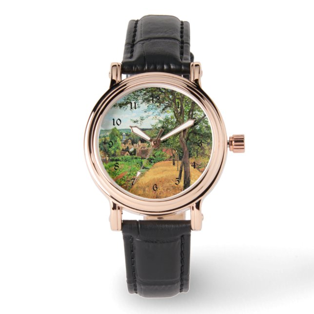 Pissarro - Orchards of Louveciennes, fine art, Watch (Front)