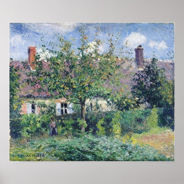 Pissarro - Peasant House At Eragny 1884 Poster (Front)