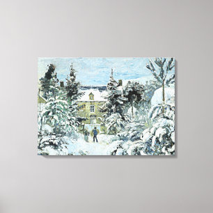 Pissarro - Piette's House at Montfoucault Canvas Print