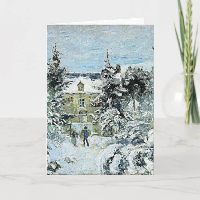 Pissarro - Piette's House at Montfoucault Card (Front)