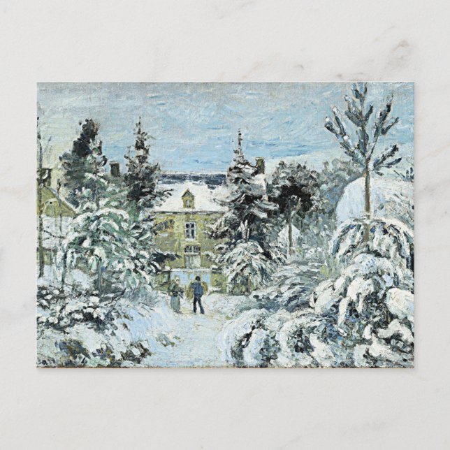 Pissarro - Piette's House at Montfoucault Postcard (Front)