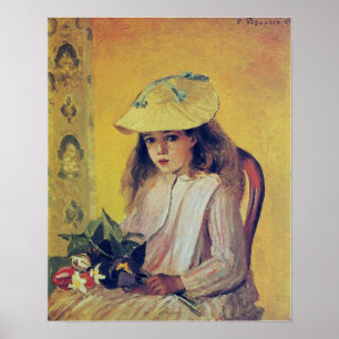 Pissarro - Portrait Of Jeanne 1872 Poster