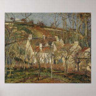 Pissarro - Red Roofs Corner Of A Village Winter Poster