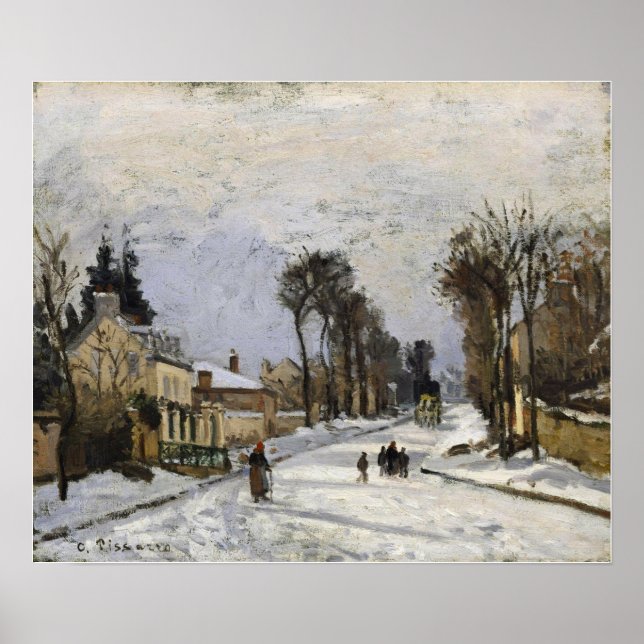 Pissarro - Road To Versailles At Louveciennes 1869 Poster (Front)