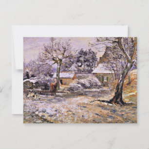 Pissarro - Snow at Montfoucault Postcard