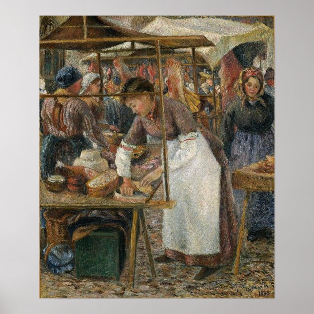 Pissarro - The Pork Butcher 1883 Poster (Front)