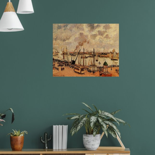 Pissarro - The Port Le Havre Poster (Living Room 1)