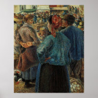 Pissarro - The Poultry Market At Pontoise 1882