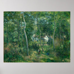 Pissarro's Edge of the Woods Near L'Hermitage Poster