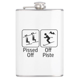 Pissed Off Off Piste Hip Flask