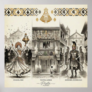 Pista — Sinulog · Pahiyas · Moriones  Poster