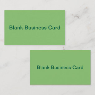 Pistachio Nut Green Solid Colour Business Card