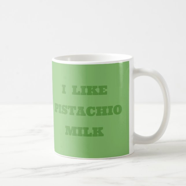 Pistachio Nut Green Solid Colour Coffee Mug (Right)