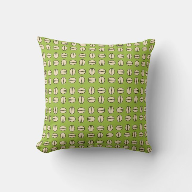 Pistachio Nut Seamless Pattern Cushion (Front)