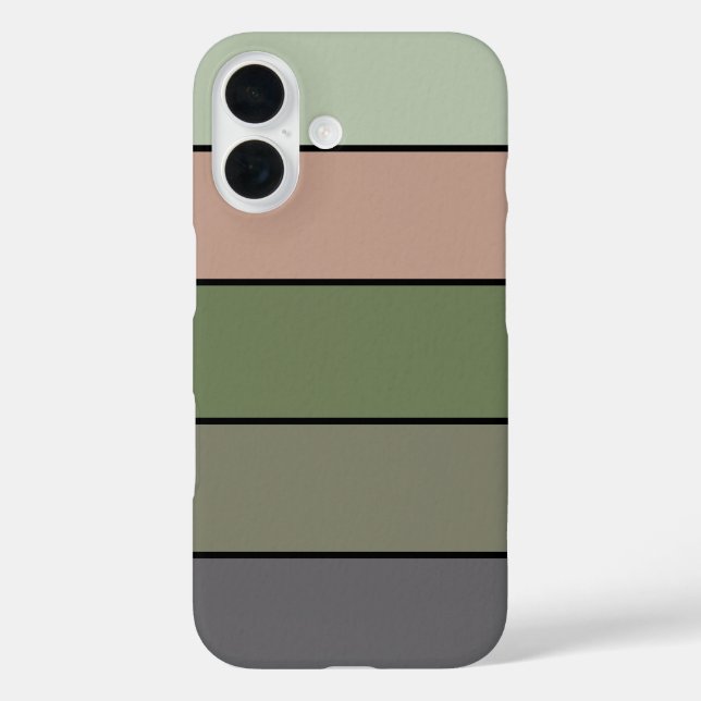 Pistachio Nut Shell Green Peach Purple Stripes  Case-Mate iPhone Case (Back)