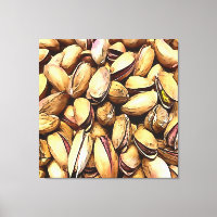 Pistachio Nuts Black Outline Art