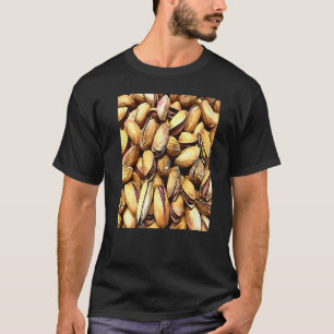 Pistachio Nuts Black Outline T-Shirt