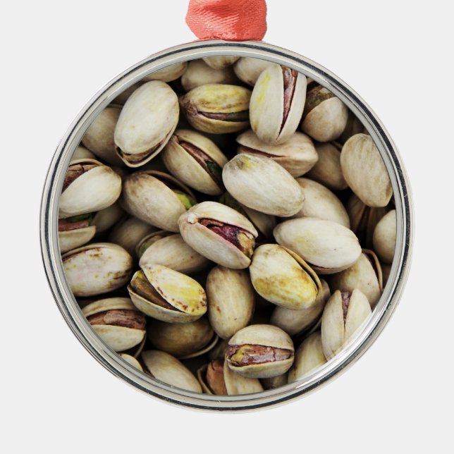 Pistachio Nuts Metal Tree Decoration (Front)