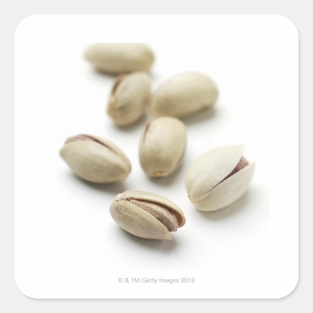 Pistachio nuts. square sticker (Front)