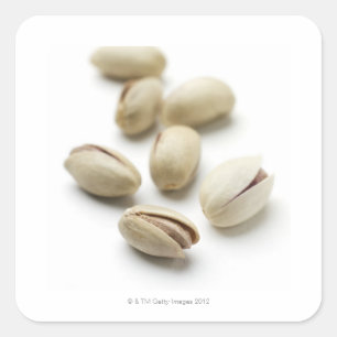Pistachio nuts. square sticker