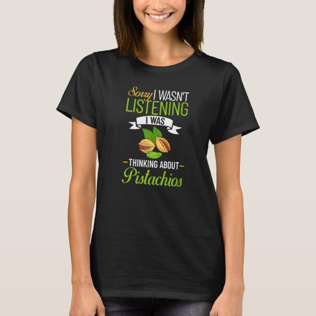 Pistachio Nuts Tree Ice Cream Dessert Unsalted Bow T-Shirt (Front)