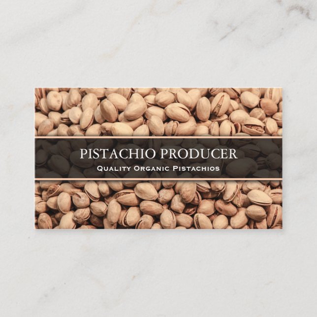 Pistachio Producer / Farmer Photo Business Card (Front)