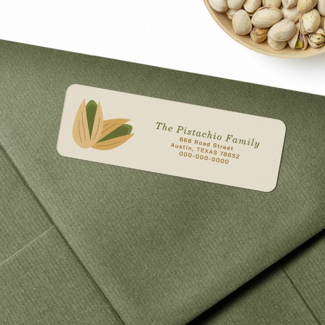 Pistachio Return Address Label (Pistachio Return Address Label)