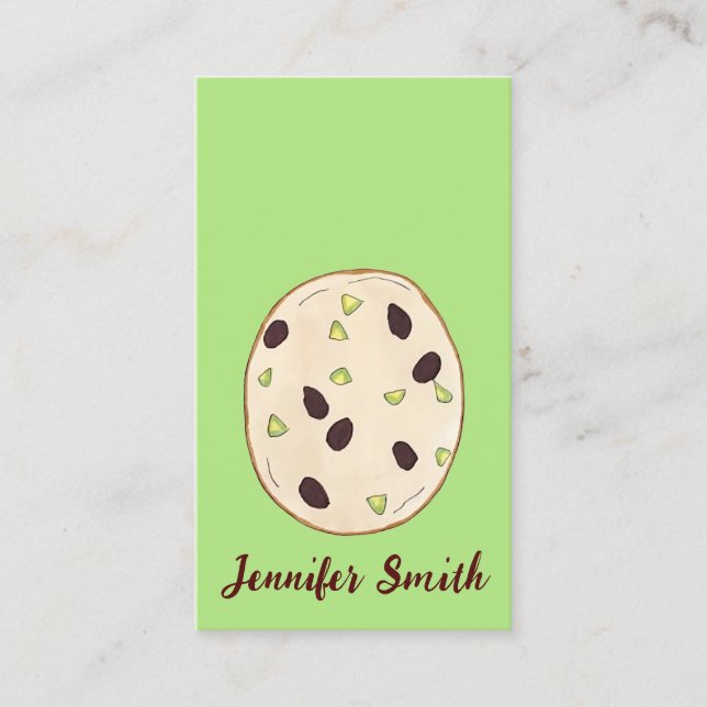 Pistachio Shortbread Biscuit Cookie Baking Pastry Business Card (Front)