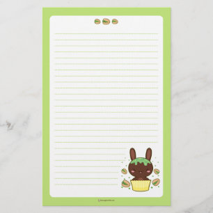 Pistachio Truffle Bunny Stationery