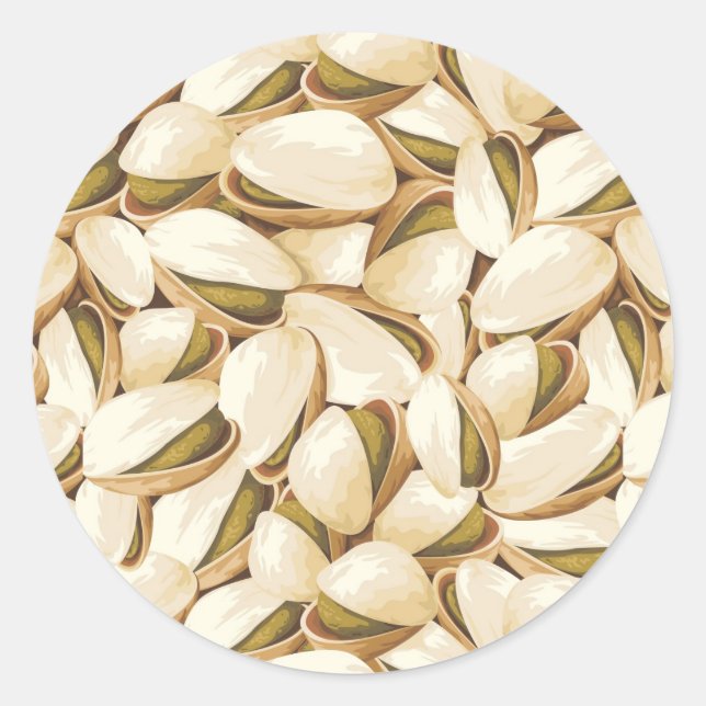 Pistachios Classic Round Sticker (Front)