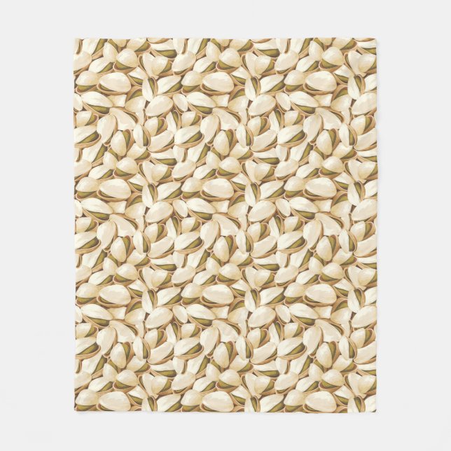Pistachios Fleece Blanket (Front)