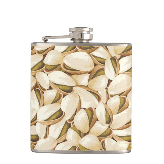 Pistachios Hip Flask (Front)