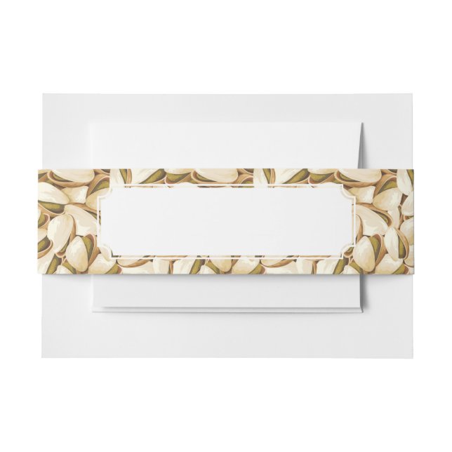 Pistachios Invitation Belly Band (Front Example)