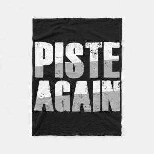 Piste Again Runway Skiing Skies Nature Sporty Ski Fleece Blanket
