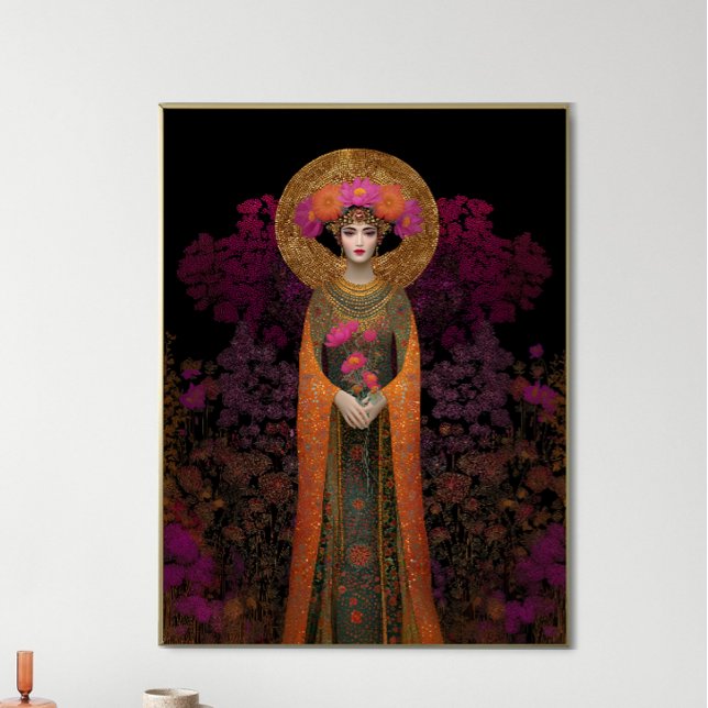 Pistis Sophia Art Nouveau Print: Gold Purple Poster (Creator Uploaded)