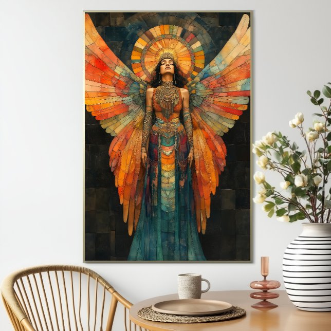 Pistis Sophia Gnostic Goddess Mosaic Painting Art Poster (Creator Uploaded)