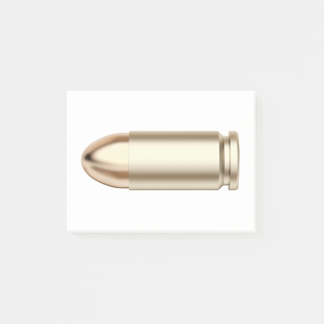 Pistol bullet post-it notes (Front)