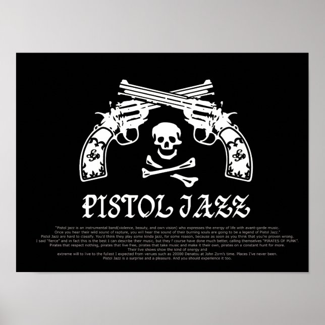 PISTOL JAZZ LOGO ポ ス タ ー POSTER (Front)