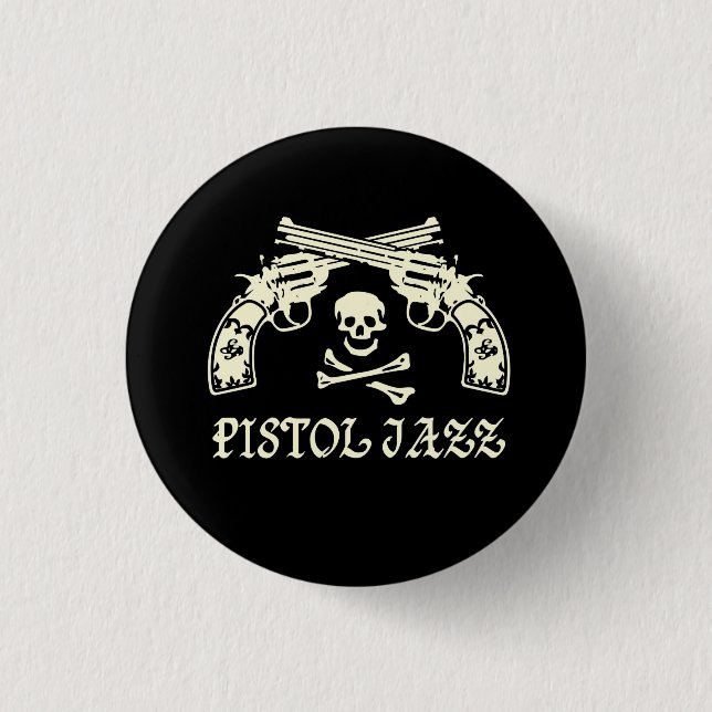 PISTOL JAZZ logo can badge (Front)