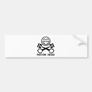 Piston Head Bumper Sticker