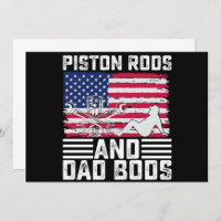 Piston Rods And Dad Bods Mechanic Usa 4th Of July
