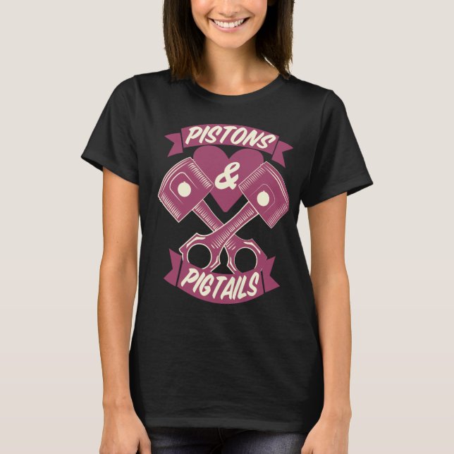 Pistons & Pigtails Logo Shirt (Front)
