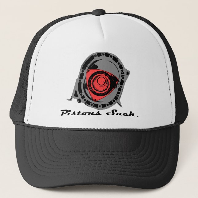 Pistons Suck Trucker Hat (Front)