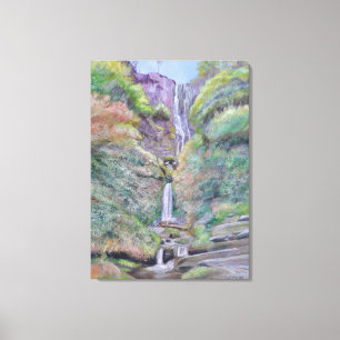 Pistyll Rhaeadr Waterfall, Wales Canvas Print