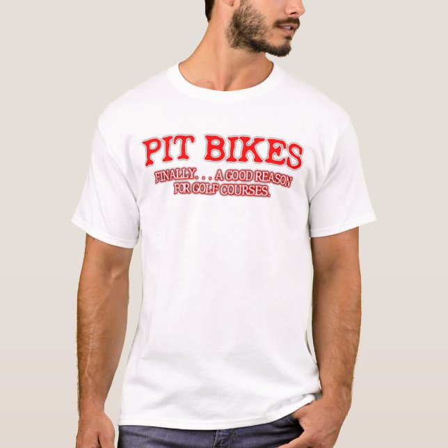 Pit Bike Golf Dirt Bike Motocross T-Shirt (Front)