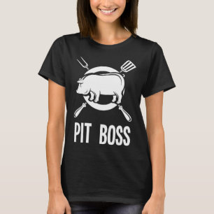 Pit Boss Shirt Bbq Funny Pitmaster Pig Grilling Gi