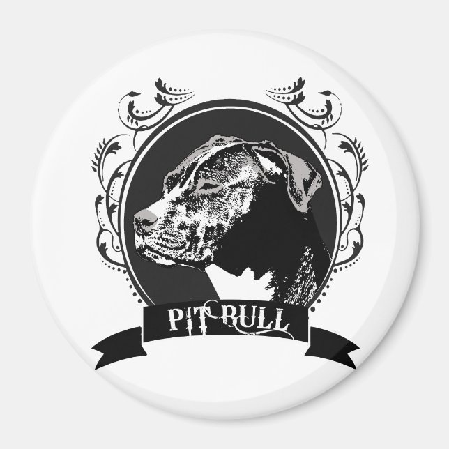PIT BULL (3) MAGNET (Front)