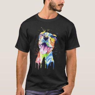 Pit Bull Artistic Funny Pibble Cute Sweet Gift Bir T-Shirt