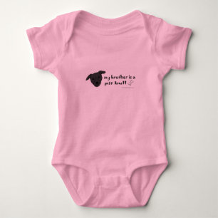 pit bull baby bodysuit