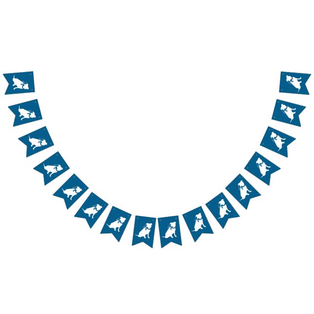 Pit Bull Baby Shower Pitbull Dog Blue Boy Bunting (All)